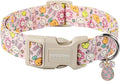 DOGWONG Easter Dog Collar, Cute Egg Bunny Dog Collars, Adjustable Easter Pet Collars Design Dog Collar with Quick Release Buckle for Small Dogs