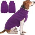 IECOii Large Dog Sweater - Thick Warm Neutral Purple-XL for Male or Female Dogs, Perfect for Christmas, Thanksgiving, Halloween - Fits Beagle, Corgi & More