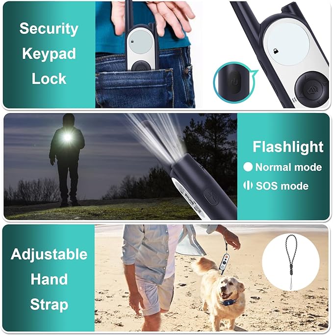 MIMOFPET Wireless Dog Fence for 2 Dogs - Covers up to 856-Acre Electric Fence,185 Days Standby Time Training Collar,Pet Containment System with 3 Training Mode,Flash Light and Waterproof