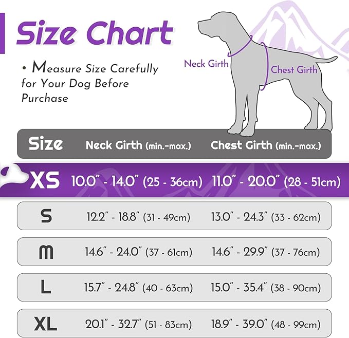 Eagloo Small Dog Harness No Pull, Service Vest with Reflective Strips and Control Handle, Adjustable and Comfortable for Walking, No Choke Pet Harness with 2 Metal Rings, Purple, XS