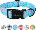 ARING PET Flamingo Dog Collar-Cute Cotton Small Dog Collars, Adjustable Lightweight Summer Pet Collars for Small Medium Large Boy and Girl Dogs, Small