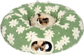 Pesen Cat Tunnel Bed with Soft Cushion, Cat Toys for Indoor Cats Enhance Bonding Between Pets and Owners, Encourage Exploration, and Satisfy Natural Instincts for Kittens, Dogs, and Rabbits
