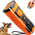 Dog Bark Deterrent Devices, Ultrasonic Anti Barking Device for Dogs, Stopping Own or Neighbor's Dog Barking,Portable Dog Training Device, Safe & Effective for Indoor & Outdoor Use, Orange
