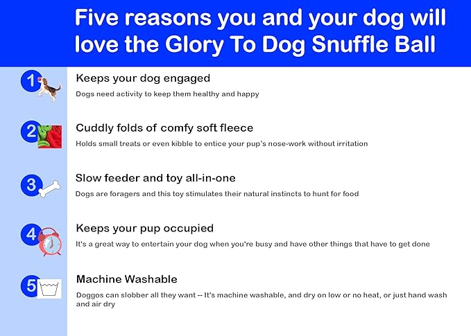 Puppy and Medium Breed Snuffle Interactive Foraging Dog Puzzle Ball Toy Christmas Green and Red Large