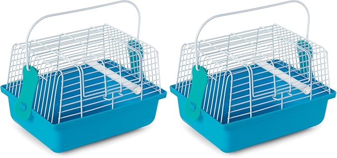 Prevue Pet Products Travel Cage for Birds and Small Animals, Blue (SP1304BLUE) (Pack of 2)