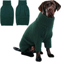 IECOii XXXL Dog Sweater,Warm Dog Sweaters for Extra Large Dogs Girl Boy,Stretchy & Cozy,Turtleneck Knitted Pullover for Pet Wear On Christmas,Easy On Doggy Sweatshirt for Labrador (Green,XXXL)