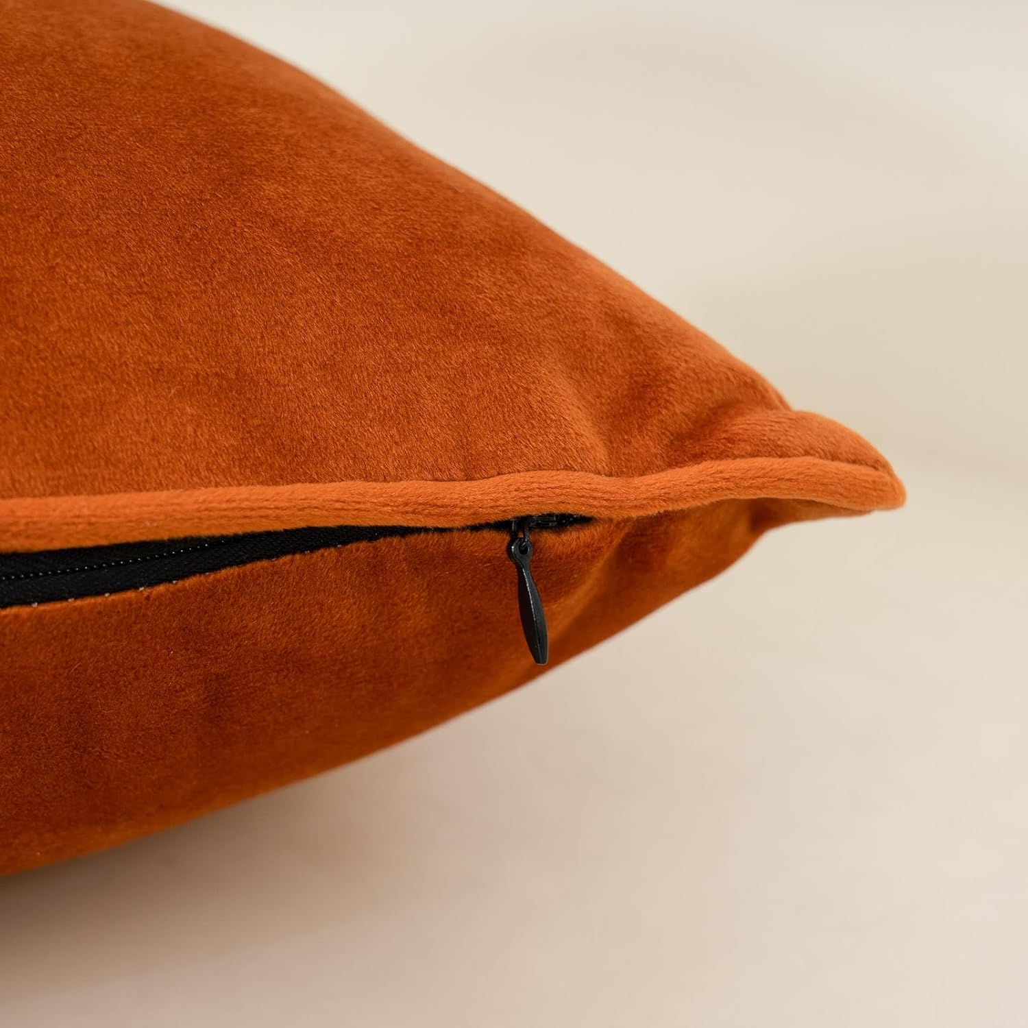 Yangest Orange Twigs Throw Pillow Cover Velvet Branches Velvet Cushion Case Neutral Pillowcase for Sofa Couch Bedroom Living Room Home Decor,20x20 Inch