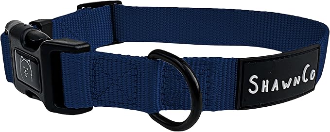 ShawnCo Dream Walk Dog Collar- Premium, Adjustable and Comfortable Pet Collar for Small, Medium, Large and Extra Large Dogs (S, Pacific Blue)