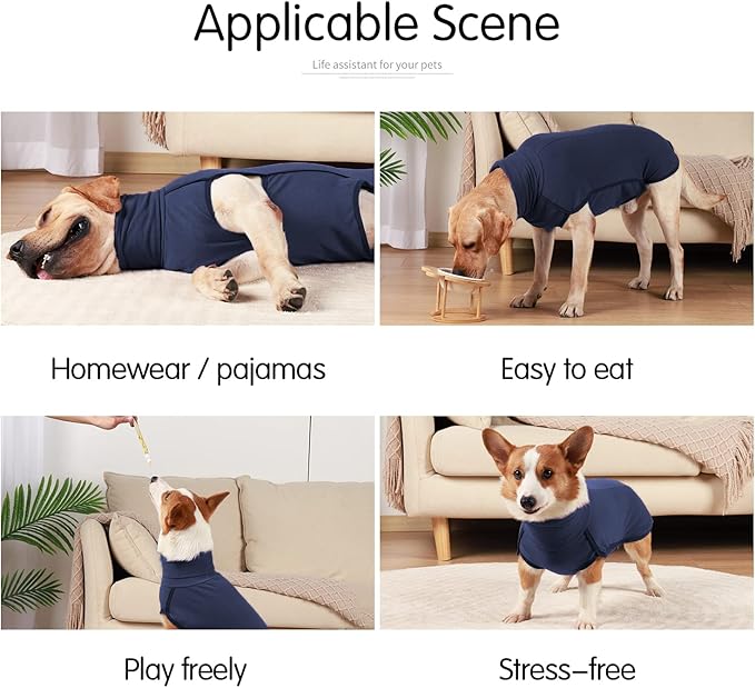 Dog Sweater Pullover Cold Weather Vest for Dogs Dog Sweatshirt & Jacket for Indoor and Outdoor Use (XX-Large, Navy Blue)