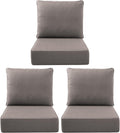Luxury Outdoor Seat Cushion Set-22 x 24 x 6 Inch Outdoor Chair Cushions with Water Resistant & Removable Cover Outdoor Cushions for Patio Furniture Chair Sofa Couch