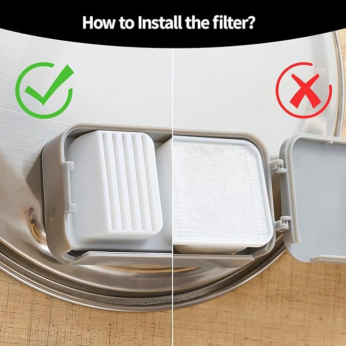 6 Packs Replacement Filters for Cat Water Fountain, Filters & Sponges with Activated Carbon, Ion Exchange Resin, Compatible with Automatic Water Fountain