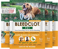 BleedClot Pet First Aid Blood Clotting Powder | The Best for All Animals to Stop Bleeding, Guaranteed | for Minor Cuts and Severe Arterial Bleeding | from The Makers of BleedStop (4 Pouches (0.5 oz))