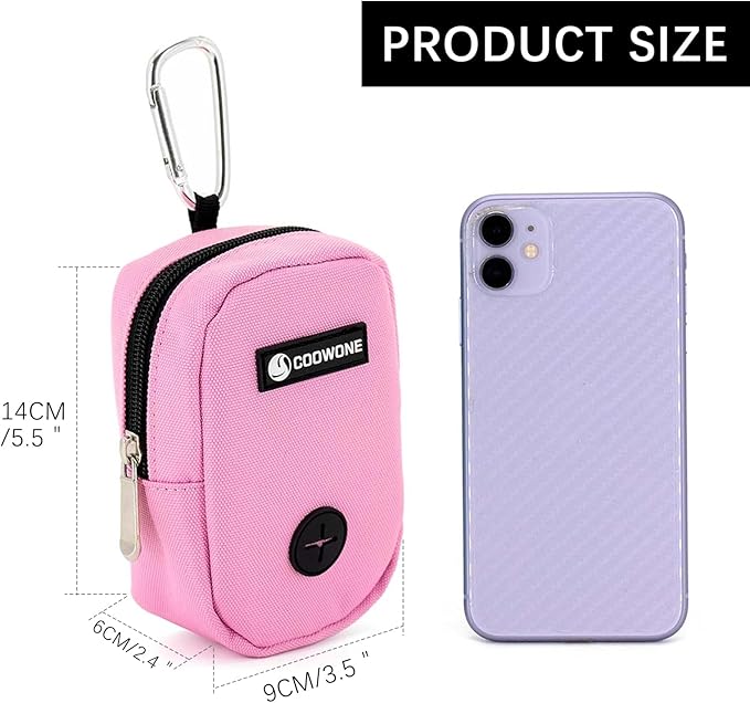 Dog Treat Pouch Dog Poop Bag Holder For Leashes, Pets Snack Container With Inner Mesh Bag, Puppy Supplies Perfect For Training And Walking - Hands Free Dog Waste Bag Dispenser -Dog Travel Accessories