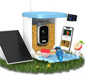 Smart Bird Feeder with Camera - 2.5K HD Bird Feeder Cameras Solar Powered, AI Birds Identification via App WiFi Outdoor Waterproof Birdhouse Watch Night Vision, 4000mAh Battery, Gift for Birdlovers