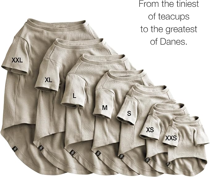 Toby II - The Perfect Tee, 3 Pack Short Sleeve Pet T-Shirt 100% Organic Cotton Tees Clothes for Small, Medium, Large Dogs, Sage Camo, XX-Small