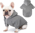 Dog Basic Hoodie Ultra-Soft Dog Clothes Cold Weather Sweaters for Medium Large Dogs Breathable Cozy Fabric Pet Coat Warm Stylish Sweatshirt with Leash Hole Pocket Dogs Jacket for Cats Boys Girls