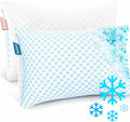 Nestl Cooling Pillows Queen Size Set of 2, Luxury Shredded Memory Foam Pillows for Sleeping 2 Pack, Adjustable Cold Gel Pillow for Hot Sleepers Supportive Cool Pillow for Side Back Stomach Sleepers