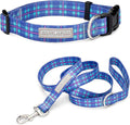 Lucky Love Dog - Adjustable Dog Collar and Leash Set with Easy Click Buckle for Small to Large Dogs, Durable, & Comfortable Collar for Male & Female Dogs, Puppies & Adult Ones - Scotty Combo, XS