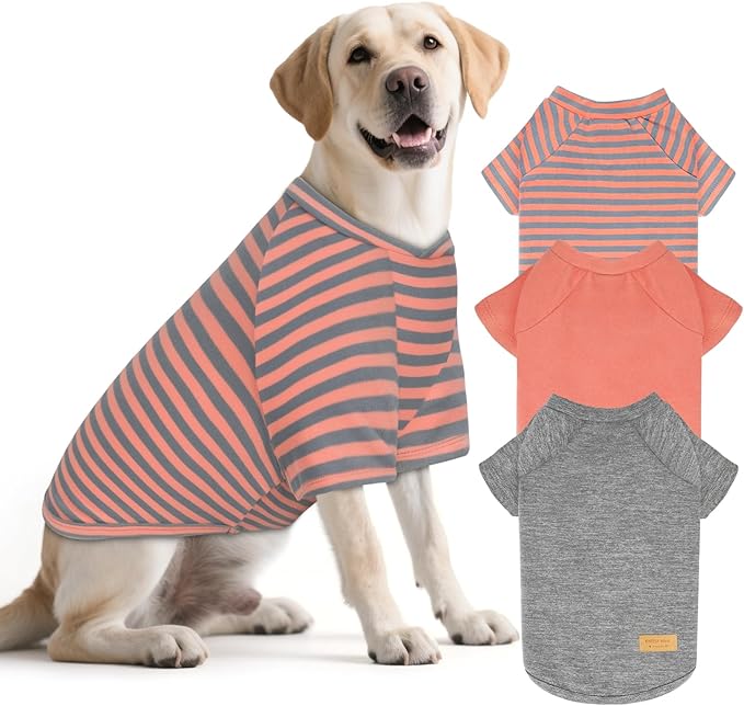 KYEESE 3Pack Dog Sweater Lightweight Pet Coat Pullover Pets Clothes Stretchy Pet Fleece Sweater Comfy Dog Sweaters for Large Dogs Soft Pets Sweaters Dogs Sweatshirt with Sleeves for Cold Weather