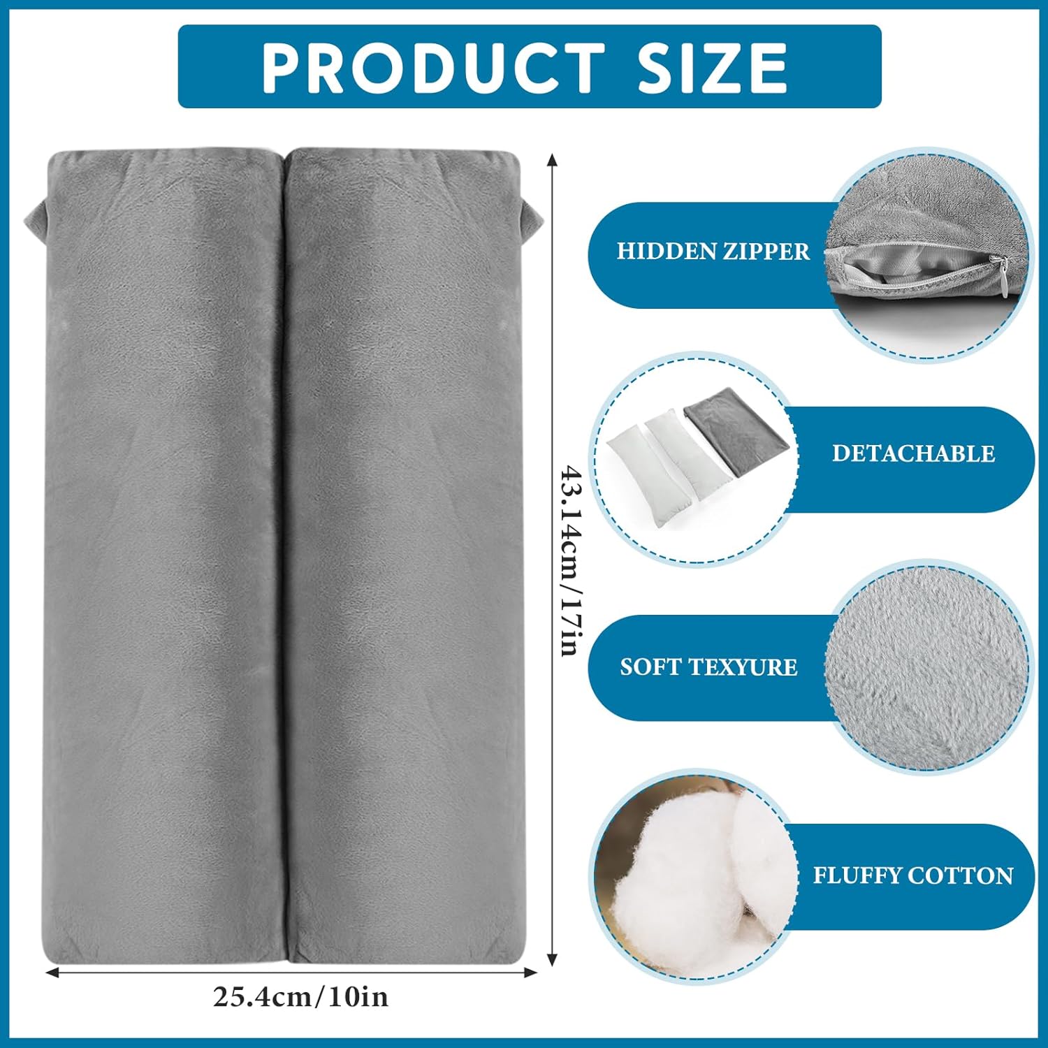 Soaoo Arm Pillows for Adults Pain Relief for Arm Pain Broken Post Surgery Soft Rest Support Pillow Leg Injury(Grey)