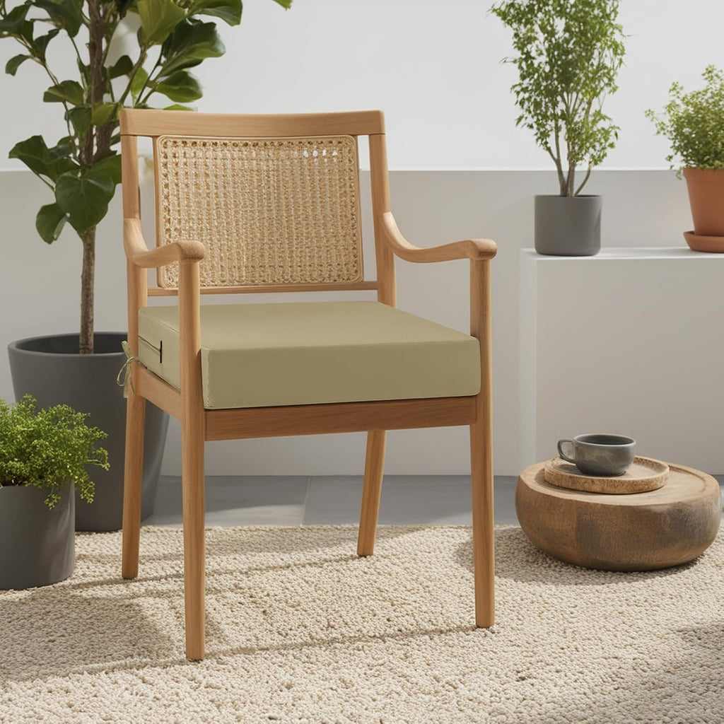 idee-home Outdoor Cushions for Patio Furniture, Outdoor Seat Cushion, Waterproof Couch Hampton Bay Deep Seat Replacement Chair Cushions for Garden Lawn Backyard Deck, 22 x 22