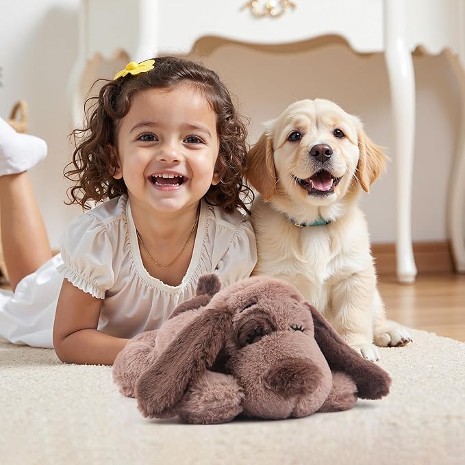 BEVERLYSHARK Beverly Shark Puppy Heartbeat Toy Dog Anxiety Relief Calming Aid Puppy Heartbeat Stuffed Animal Behavioral Training Sleep Aid Comfort Soother Plush Toy for Puppies Cats