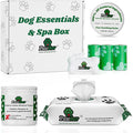 Puppy Essentials Kit Contains Dog Wipes for Paws and Butt, Nourishing Paw Balm, Teeth Cleaning Wipes & Poop Bags Set | Dog Camping Essentials and Travel Accessories