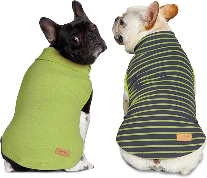 KYEESE 2Pack Dog Sweater Soft Pet Sweatshirt PulloverDog Sweaters for Small Dogs Male Warm Pet Coats Stretchy Dachshund Clothes Turtleneck Dogs Clothes
