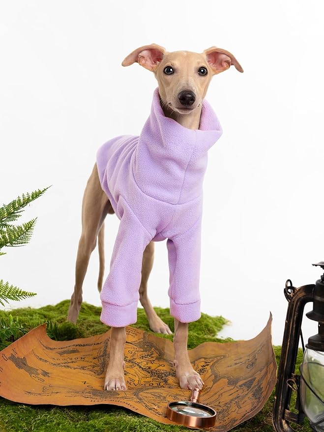 Dog Fleece Sweater Turtleneck Long Sleeve Pullover Sweatshirt Warm Puppy Clothes for Small Medium Dogs