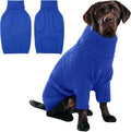 IECOii XL Dog Sweater,Winter Doggy Clothes for Large Dogs Girl Boy,Warm Pullover Soft Dog Sweater Turtleneck,Lightweight & Good Stretch for Active Dogs Like Beagle,Border Collie (Royal Blue,XLarge)