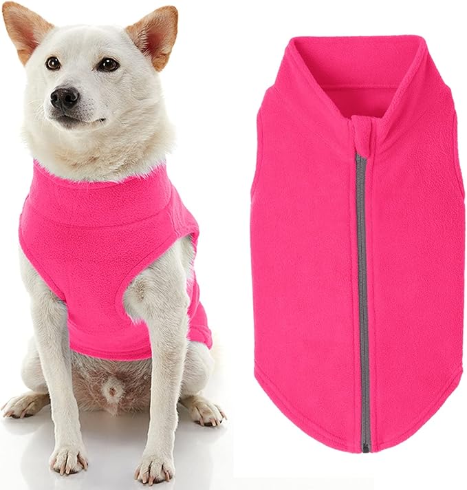 Gooby Boys 3X-Large Chest (~28.5 Inch) Zip Up Fleece, Pink, 3X-Large 28.5 US
