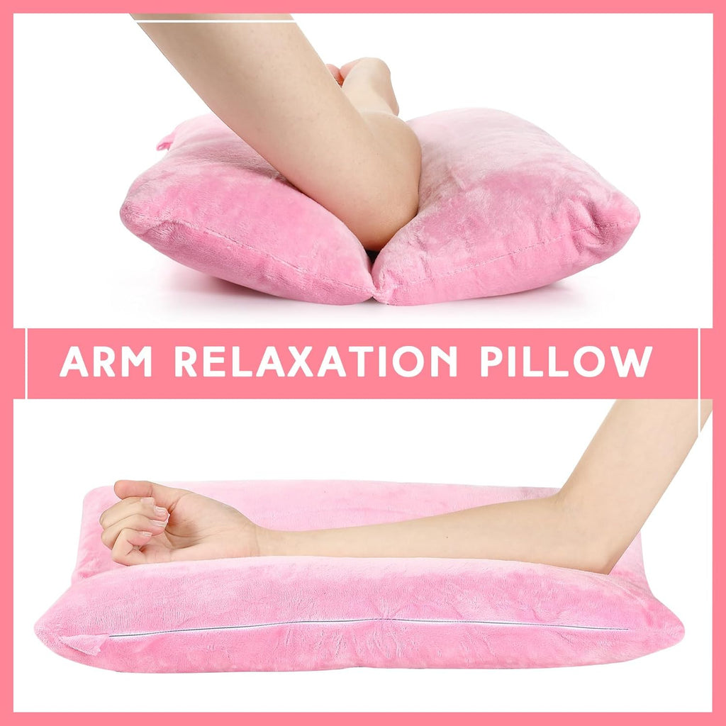 Soaoo Arm Pillows for Adults Pain Relief for Arm Pain Broken Post Surgery Soft Rest Support Pillow Leg Injury(Pink)