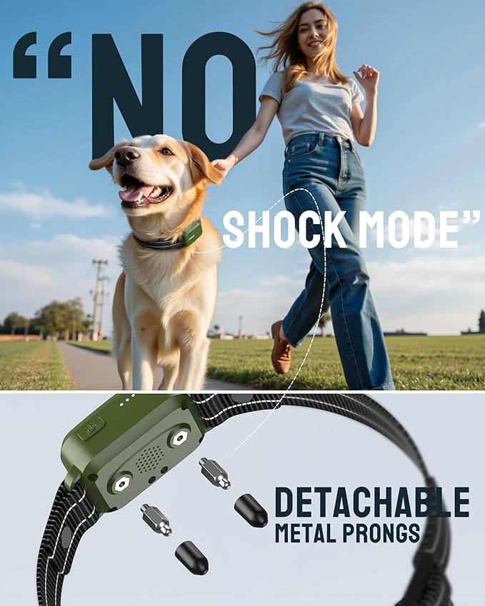 Jugbow Dog Shock Collar - 4500FT Dog Training Collar with Remote, IPX8 Waterproof Electric Dog Collar with 4 Training Modes, Security Lock, Rechargeable eCollar for 10-120lbs Small Medium Large Dogs