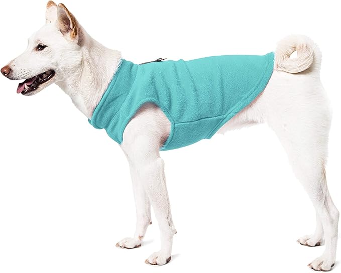 Gooby Fleece Vest Dog Sweater - Pink, X-Large - Warm Pullover Fleece Dog Jacket with O-Ring Leash for Small to Medium Dogs