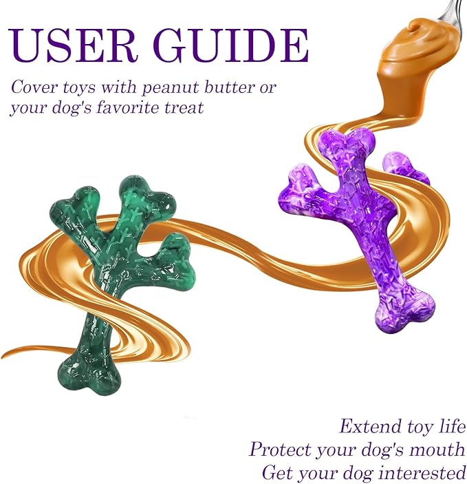 Aggressive Chewers Dog Chew Toys - 2 Pack Tough Dog Toys for Aggressive Chewers Large Breed, Indestructible Dogs Toy for Gift, Interactive to Keep Them Busy