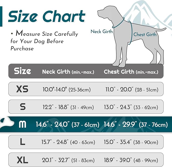 Eagloo Dog Harness Medium Sized Dog, No Pull Service Vest with Reflective Strips and Control Handle, Adjustable and Comfortable for Easy Walking, No Choke Pet Harness with 2 Metal Rings, Dark Green, M