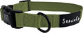 ShawnCo Dream Walk Dog Collar- Premium, Adjustable and Comfortable Pet Collar for Small, Medium, Large and Extra Large Dogs (L, Olive Green)