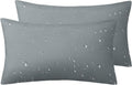 Phantoscope Pack of 2 Premium Dual Usage Outdoor Pillow Inserts, Waterproof Throw Pillows No Cover Needed, Colorful Decorative Couch Sham Cushion Stuffer Patio Couch Tent, Gray 12 x 20 Inches