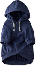 Rocky – The Orginal Lightweight Hooded TEE 100% Organic Cotton Dog Hoodie Pet Coat Sweater for Small, Medium, Large Dogs, Navy, XX-Small (4-7 lbs)