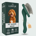 Premium Dog Slicker Brush – Doodle Grooming Brush for Long Haired Dogs - Goldendoodle, Labradoodle, Poodle & Golden Doodle – Ideal for Wavy & Curly Hair - Detangles & Fluffs Curly, Double Coats