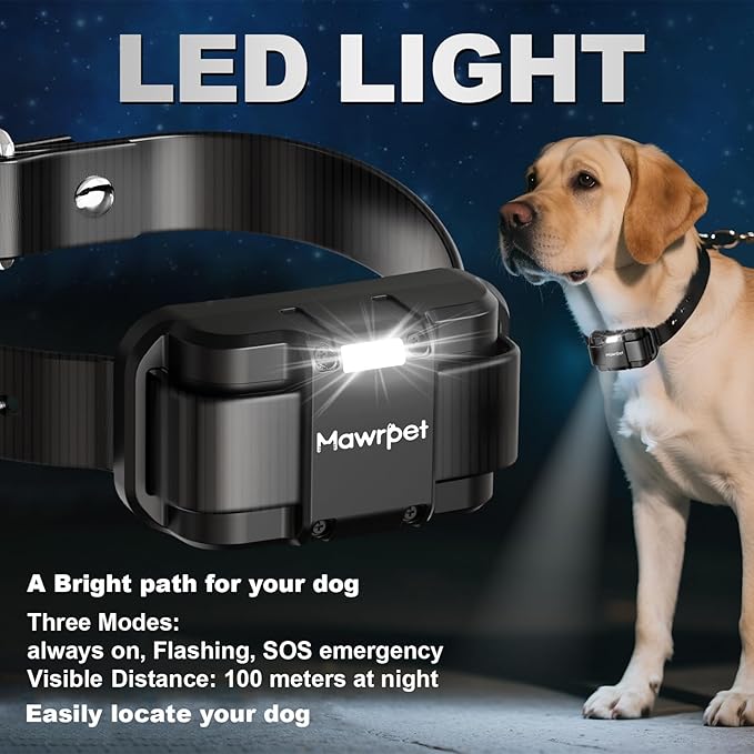 Dog Training Collar with Remote-5200FT, Dog Shock Collar with IPX7 Waterproof, Shock, Vibration, Beep, E-Collar for Dogs Training, Rechargeable, Suitable for All Breeds of 15-120lbs