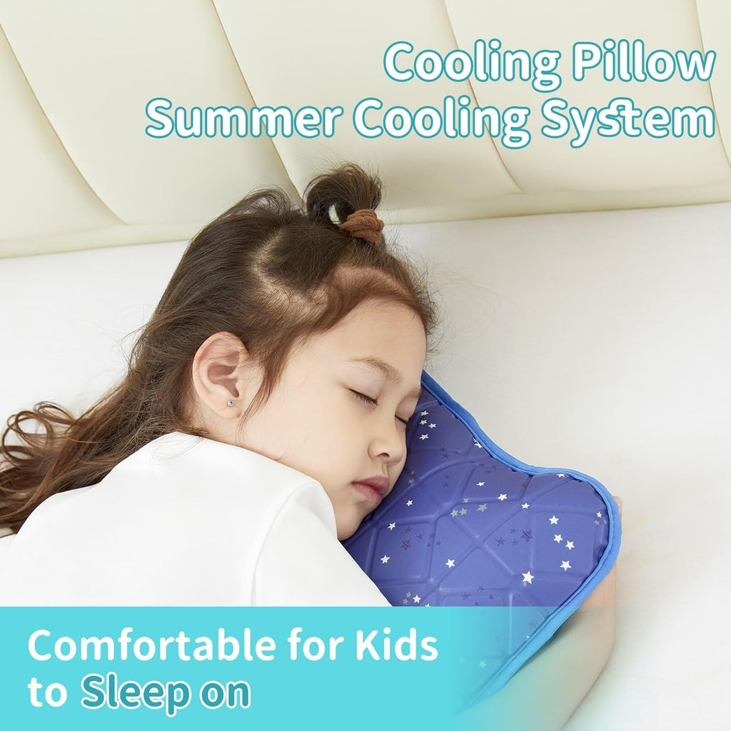 Small Cooling Gel Pillow, Kids Pillow 15" x 7", Cool Pillows for Hot Sleepers, Nap Pillows, Lumbar Pillow, Summer Cooling Accessories, Summer Gifts for Girls Boys, Small Size