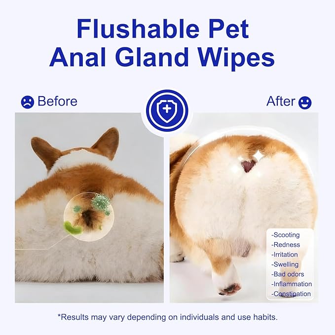 MIOSSZI Extra Thick Dog Cleaning Wipes for Paws and Butt Dog Wipes Cleaning Deodorizing Pet Wipes for Dogs & Cats Puppy Wipes for Dogs Grooming Wipes 80 pcs