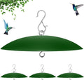 13" Bird Feeder Rain Cover,Bird House Dome,Hummingbird Feeder Guard, Proof for Shepherd's Hook Outdoors, (Green), 4Pack