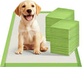 Gardner Pet Dog Pee Pads Rugular 22"x22", Thicker ECO Green Small Disposable Puppy Training Pads Super Absorbent Full Edge-Wrapping Pad for Dogs, Puppies, Doggies, Cats-(20 Count)