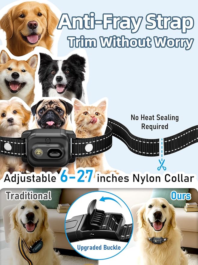 Bousnic Shock Collar for Dogs - 4/5 Mile Remote Dog Training Collar with SOS & Solid Light IPX7 Waterproof Electric Dog Collar Beep(1-8) Vibration & Shock & Boosted(1-16) for Large Medium Small Breeds