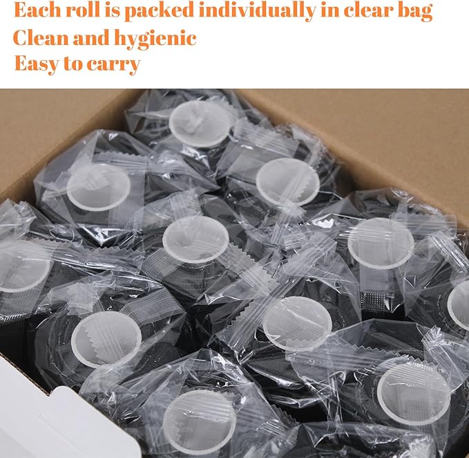 24 Rolls Self Adhesive Bandage Wrap, Vet Wrap 4 Inch for Horses Dogs Wounds Care Dressings, Elastic Self Stick Cohesive Bandage Wrap, Wrist, Sports, Ankle Tape Leg Wraps Black