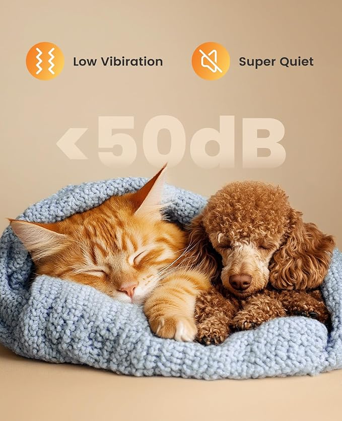 oneisall Cat Grooming Kit, 3 in 1 Quiet Cat Clippers for Thick Matted Paw Hair Trimmer, Heavy Coat Butt Shaver Cordless Pet Clippers Fur Trimmer for Dogs and Other Small Animals at Home Travel