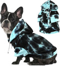 Mklhgty Tie Dye Dog Hoodie, Winter Coat for Small Dogs - Ultra-Soft Adjustable Warm Hood, Breathable Comfort Fabric for Daily Use