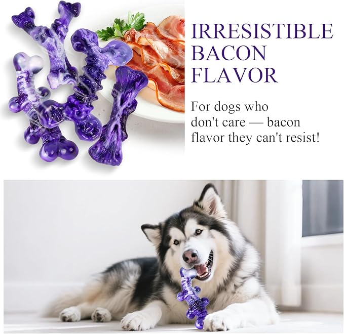 4-Pack Indestructible Chew Toys for Extra-Large Dogs - Aggressive Chewers, Durable Nylon Bone, Heavy Duty Long-Lasting Dog Toys for Large Breed & Strong Chewers